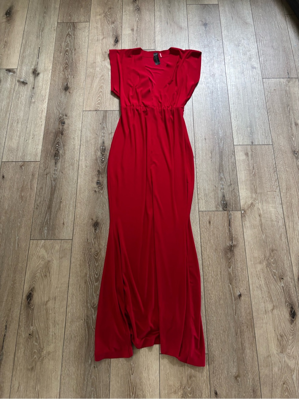 V Neck Rectangle Gown by Norma Kamali